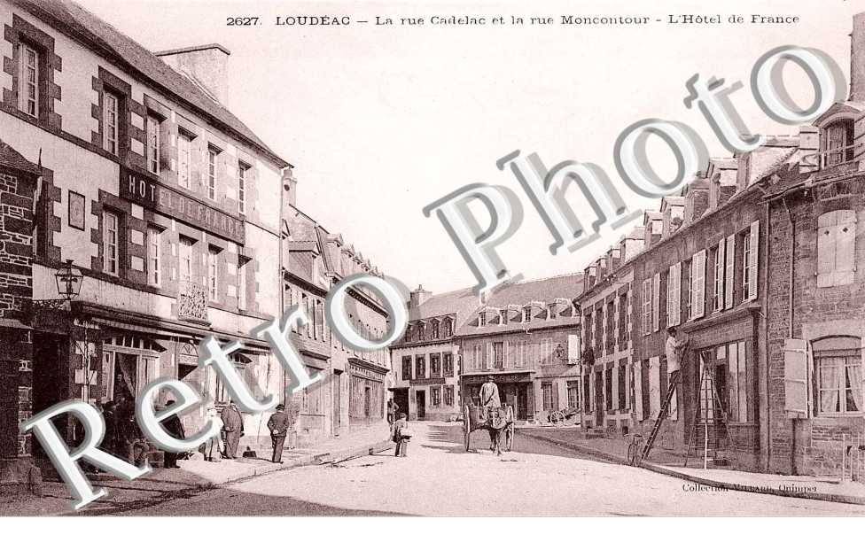 La Rue Cadelac et la Rue Moncontour, l'Hotel de France