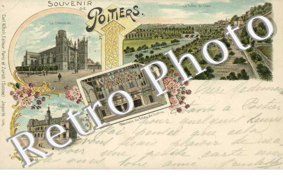 SOUVENIR DE Poitiers, carte multivues