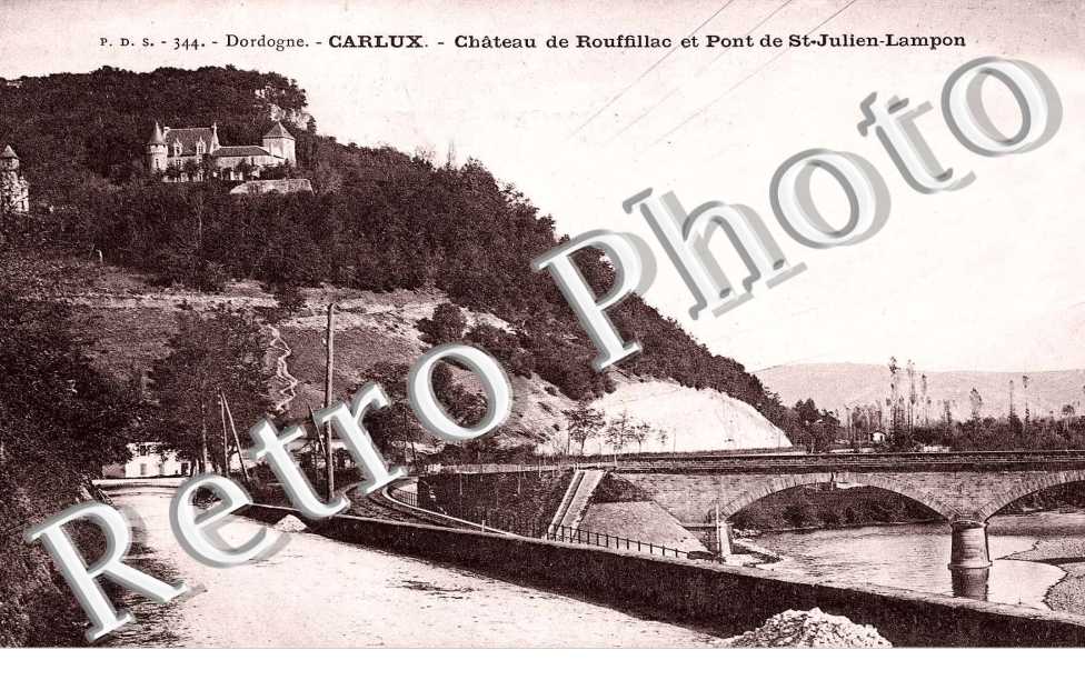 Chateau de Rouffillac et pont de Saint Julien Lampon