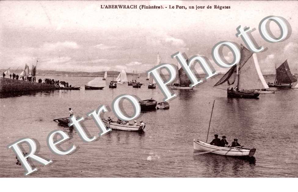 l'aberwrach, le port un jour de regates