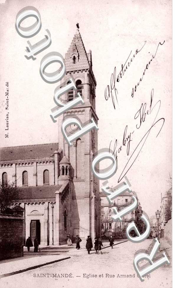 église et rue Armand Carrel