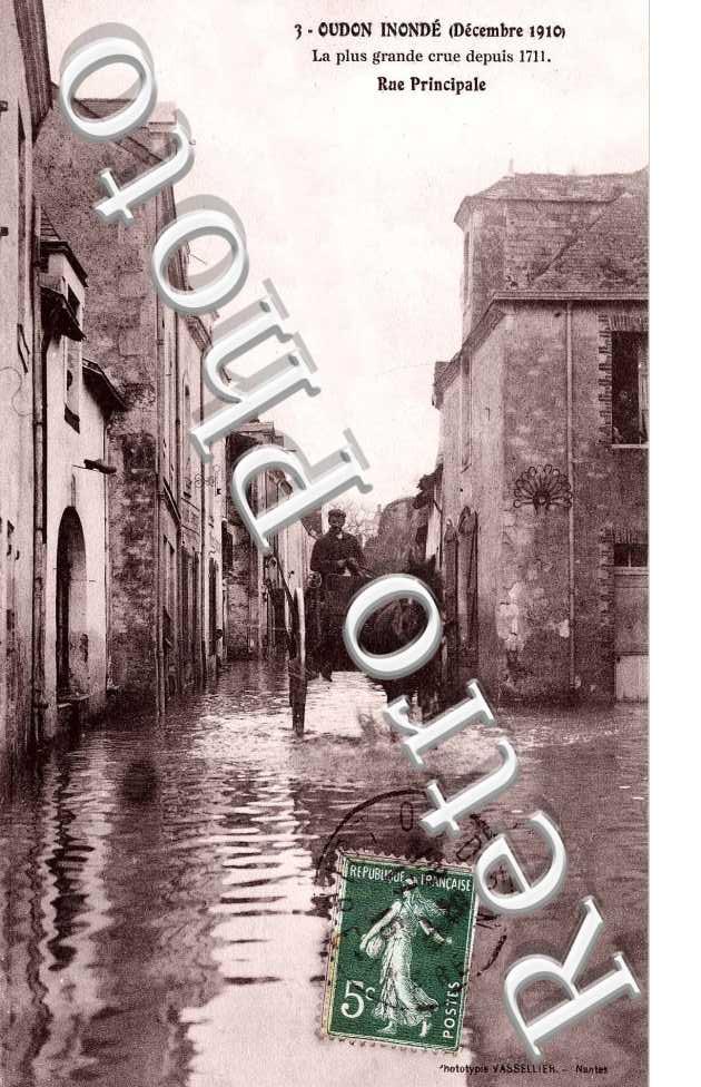 inonde (Decembre 1910) la plus grande crue depuis 1711  Rue principale