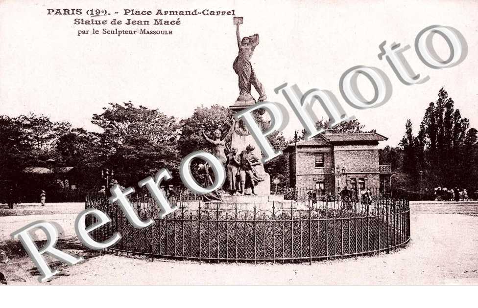 place Armand Carrel Statue Jean Mace