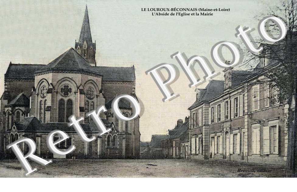 L'Abside de l'Eglise et la Mairie