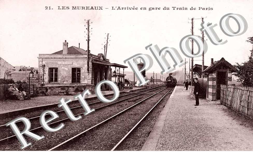 L'arrivee en gare du train de Paris