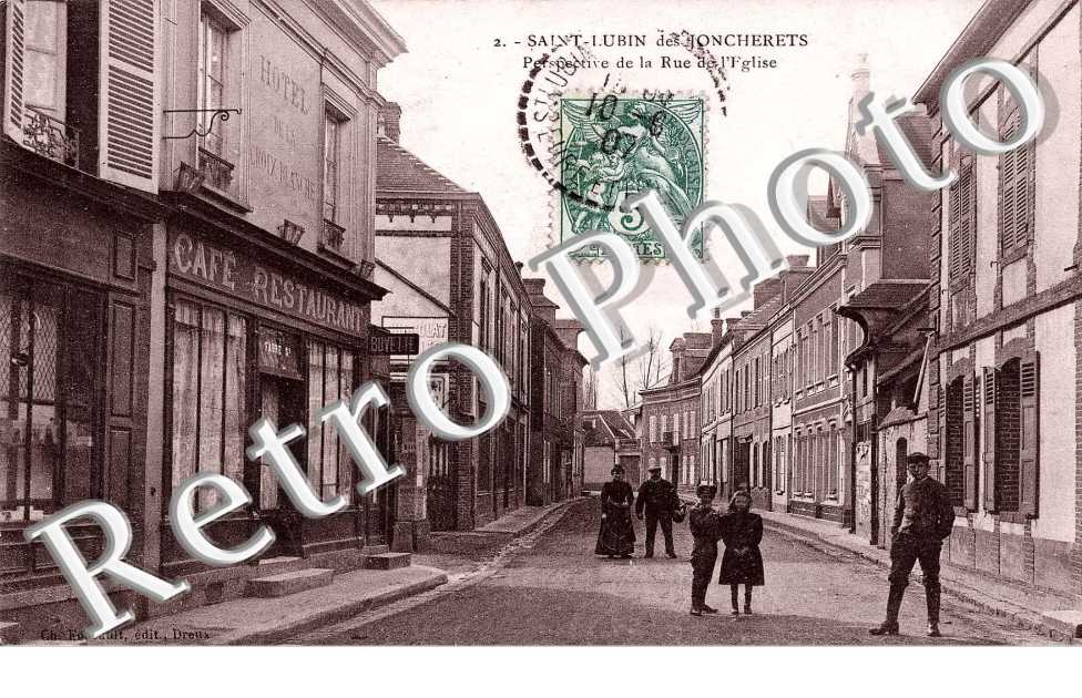 perspective de la rue de l'eglise