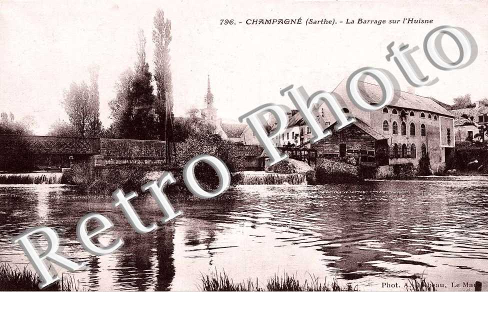 Le barrage sur l'Huisne