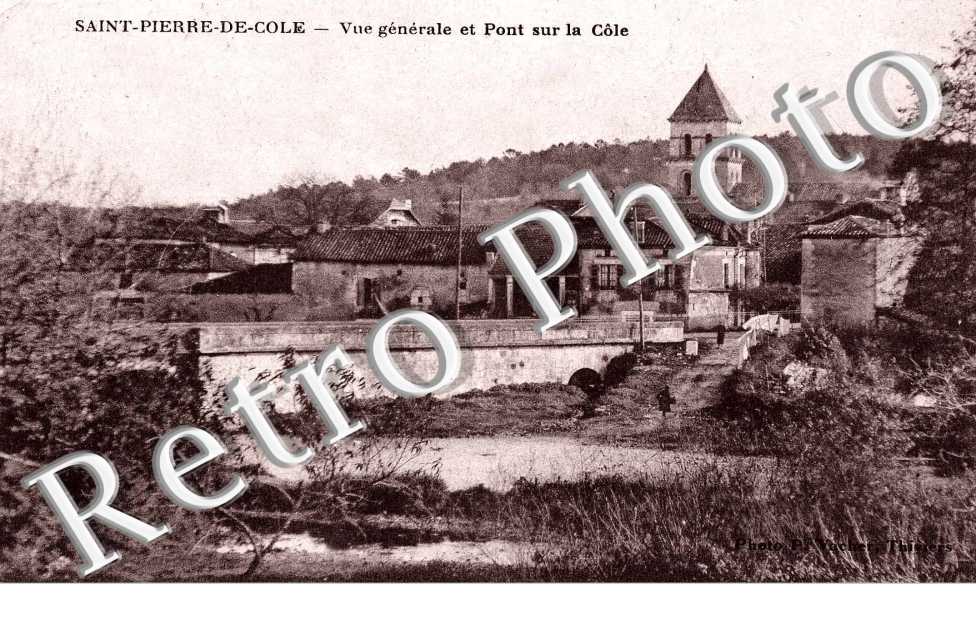 Vue generale et pont sur la Cole
