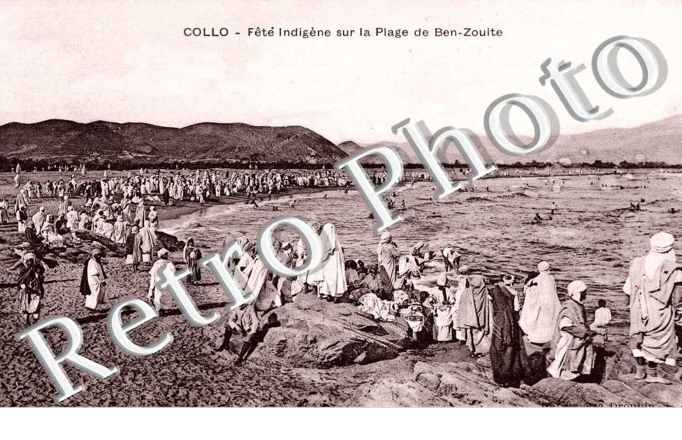 Fete indigene sur la plage de Ben-Zouite