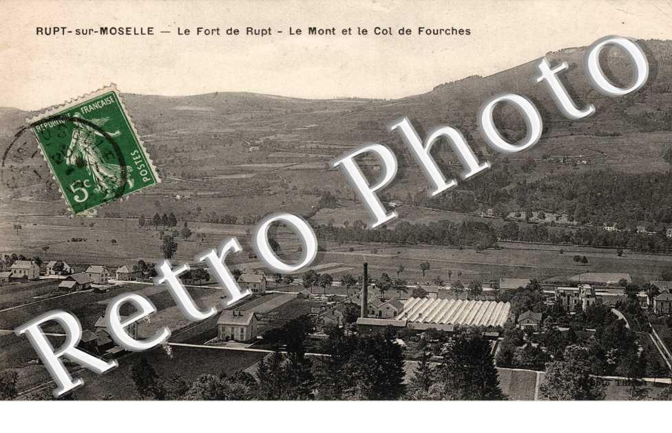 Le Fort de Rupt. Le Mont et le col de Fourches