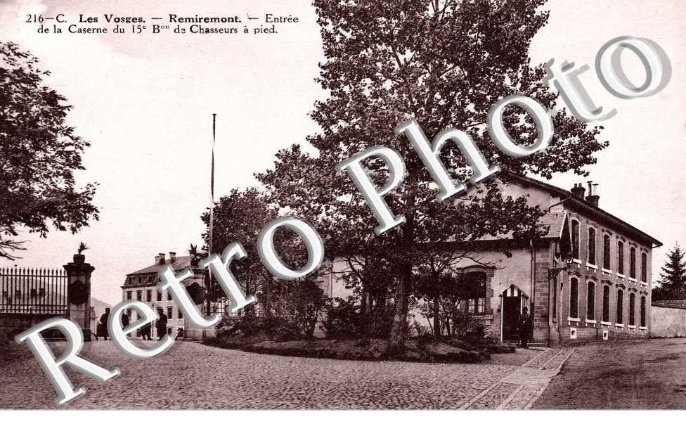 Entree de la caserne du 15e bataillon de chasseurs a pied