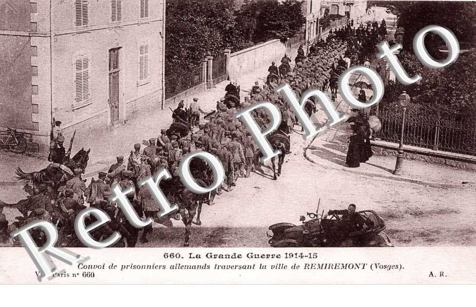 La grande guerre 1914-1918 convoi de prisonniers allemands