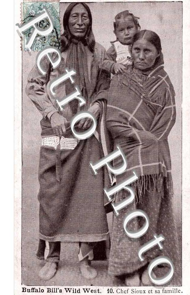 Buffalo Bill's wild west - chef des sioux -  INDIENS