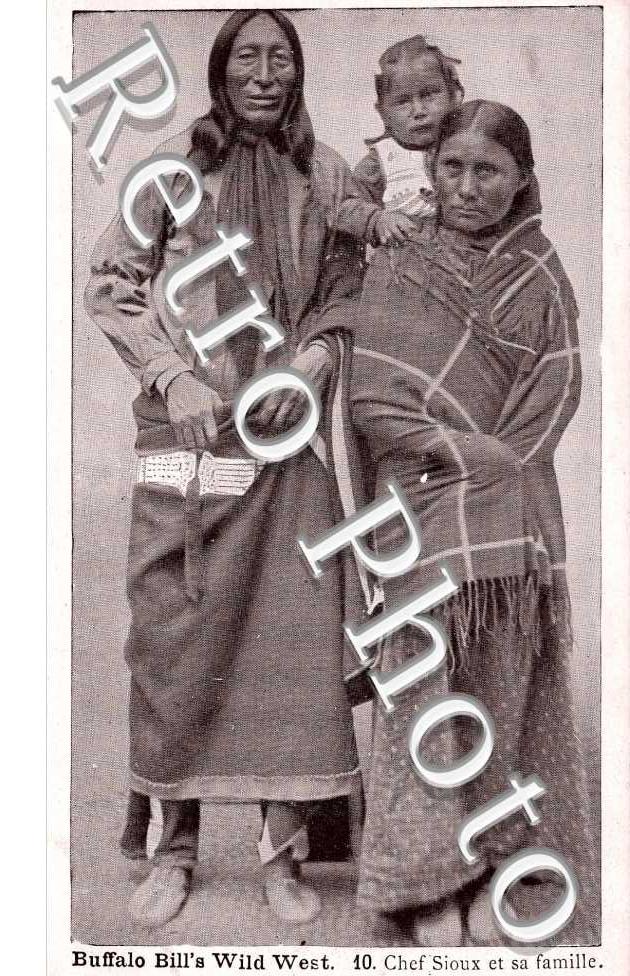 Buffalo Bill's wild west - chef des sioux -  INDIENS