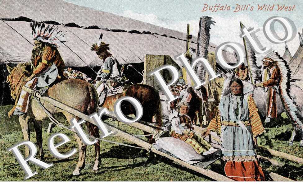 Buffalo Bill's wild west - CARTE COULEUR - INDIENS