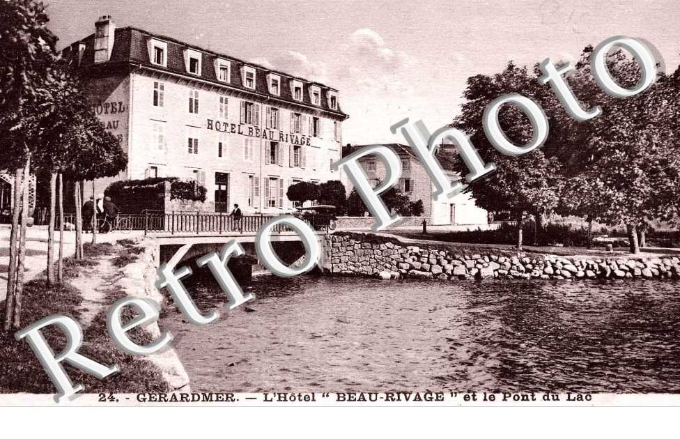 L'hotel Beau-Rivage et le pont du lac