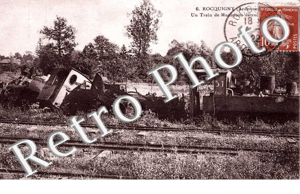 Un train de munitions detruit