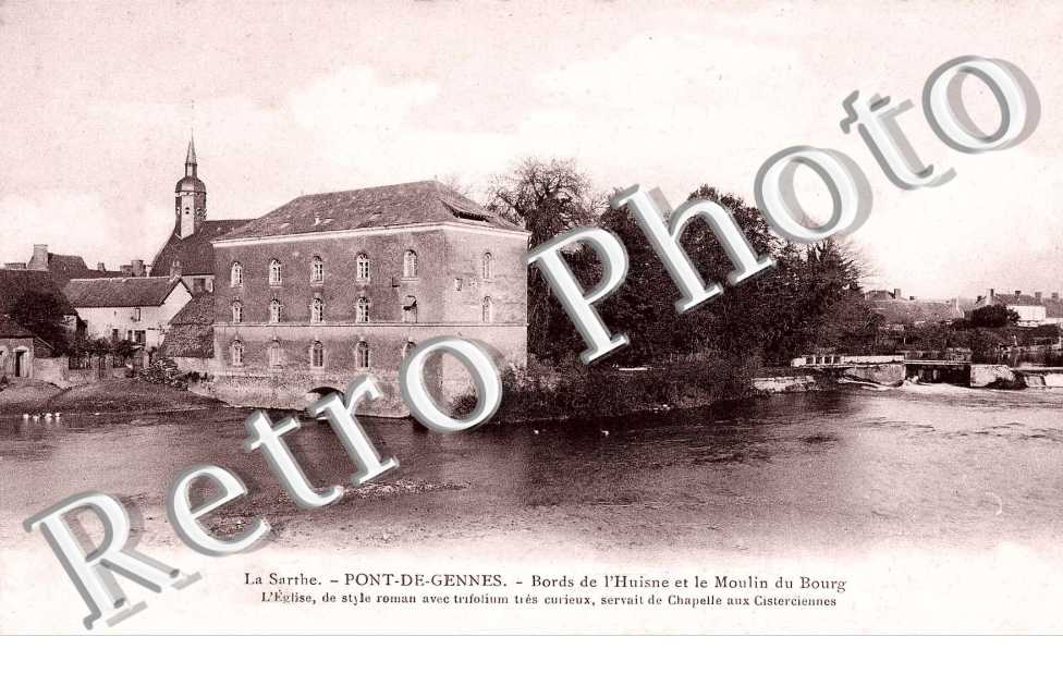 Bords de l'Huisne et le moulin du bourg