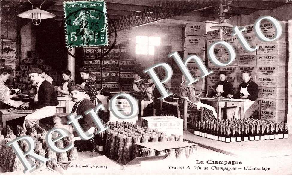 Travail du vin de Champagne - l'emballage