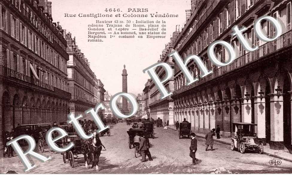 la rue Castiglione et la colonne Vendome