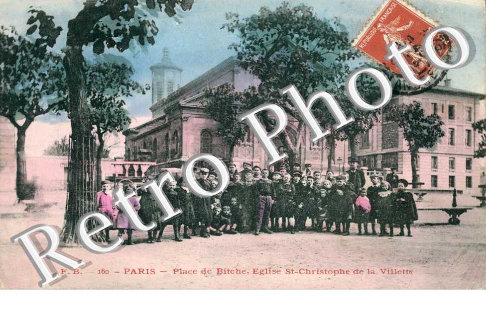 Place de Bitche, Eglise Saint Christophe de la Villette