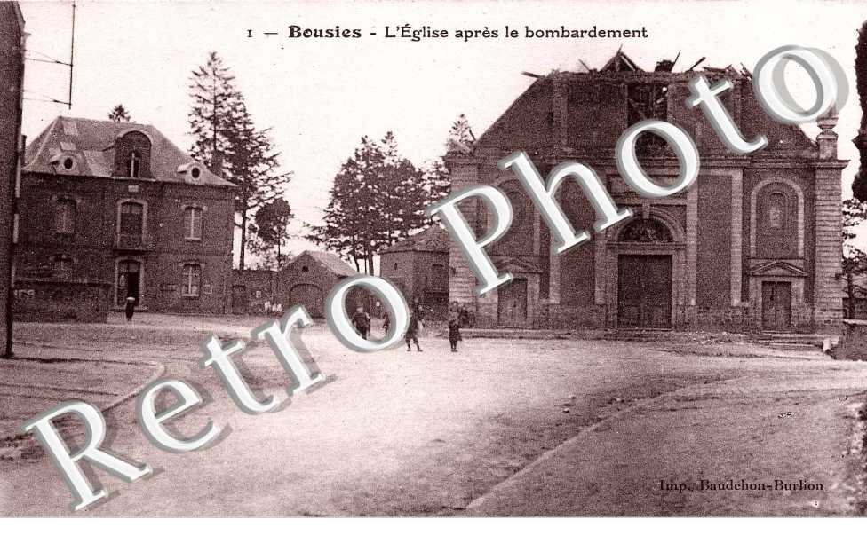 l' eglise apres le bombardement