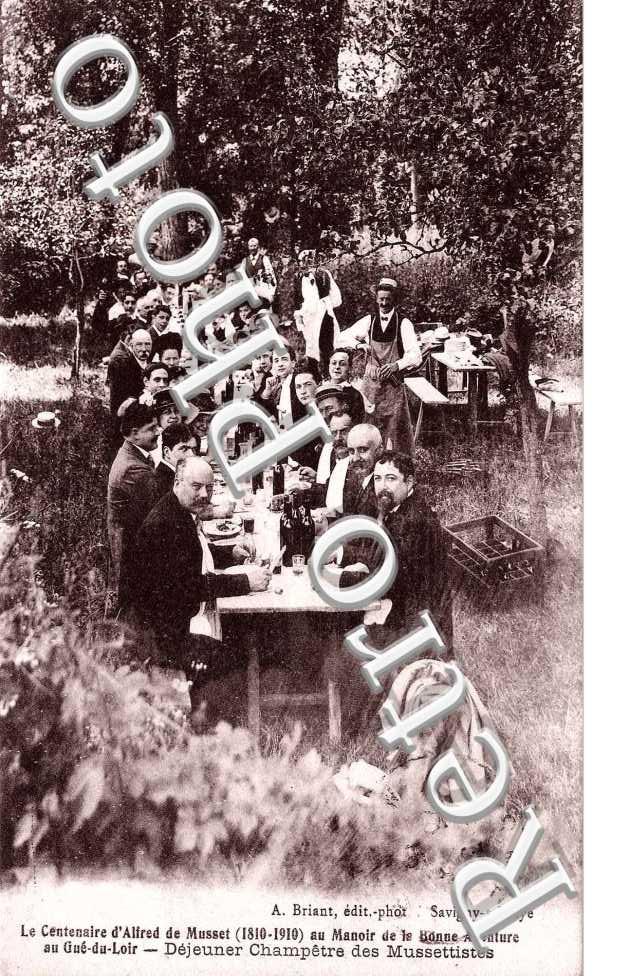 Le Gue du Loir le centenaire d'Alfred de Musset (1810-1910) au manoir de la Bonne Aventure au Gue du Loir