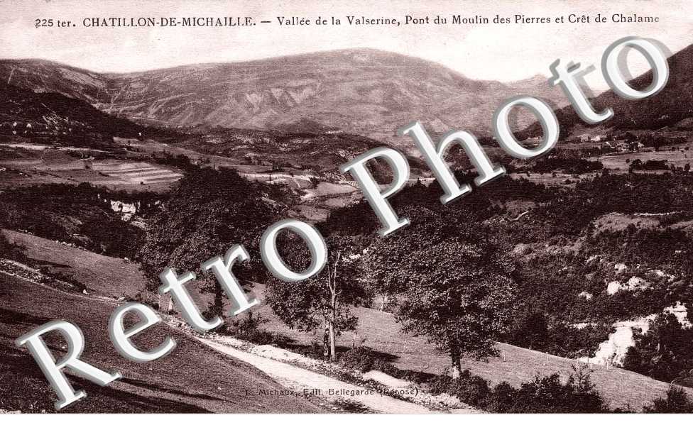 Vallee de la Valserine, Pont du Moulin des Pierres et Cret de Chalame