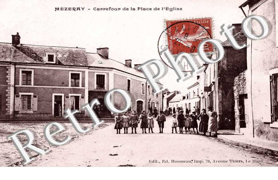 carrefour de la Place de l'église en 1907