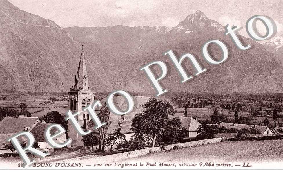 vue sur l'eglise et le Pied Montet
