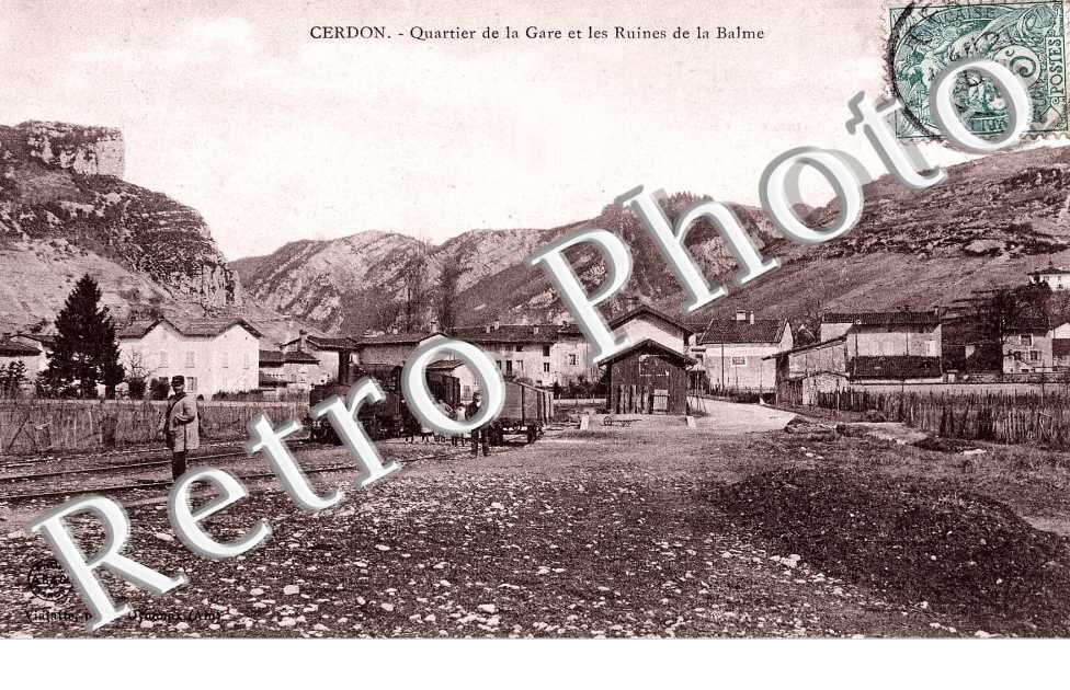  Quartier de la gare et les ruines de la Balme