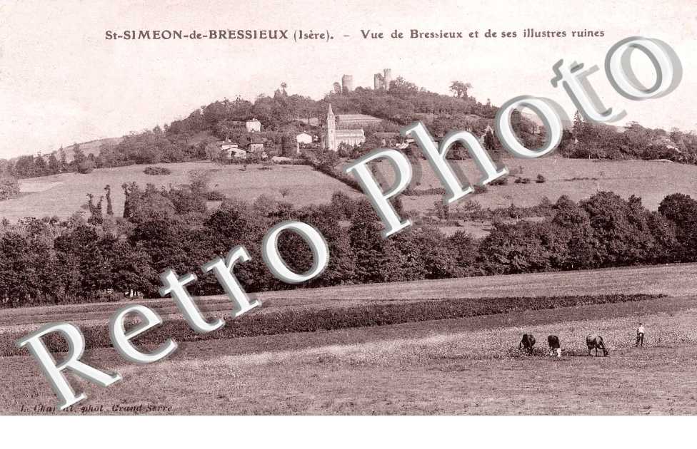 vue de Bressieux et ses illsutres ruines