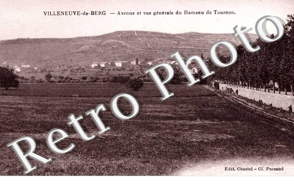 Avenue et Vue generale du Hameau de Tournon