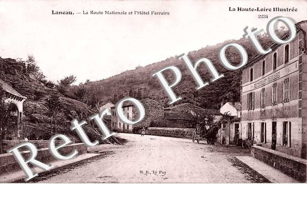 la route nationale et l'hotel Farraire