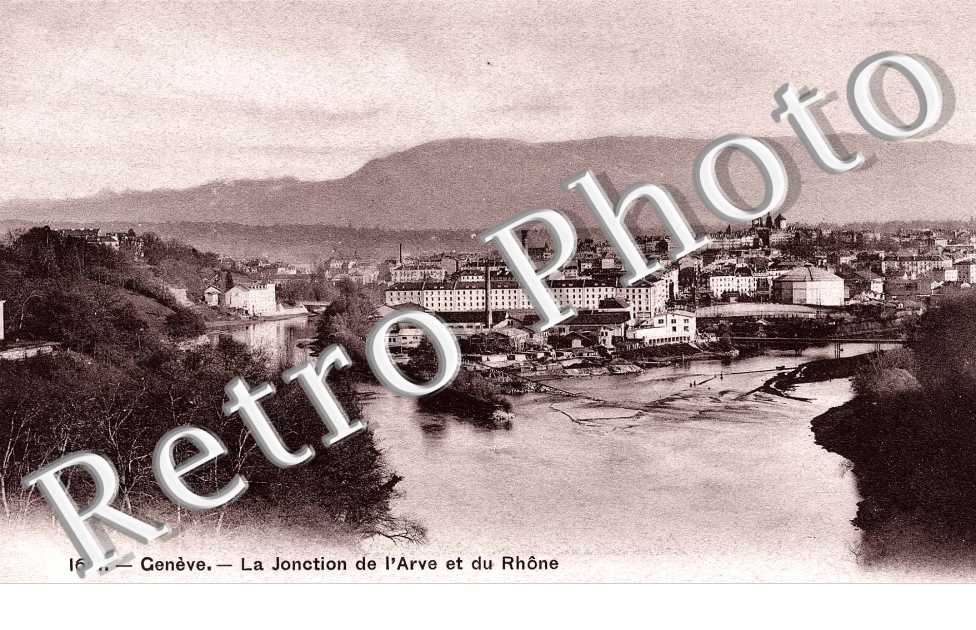 La jonction de l'Arve et du Rhone