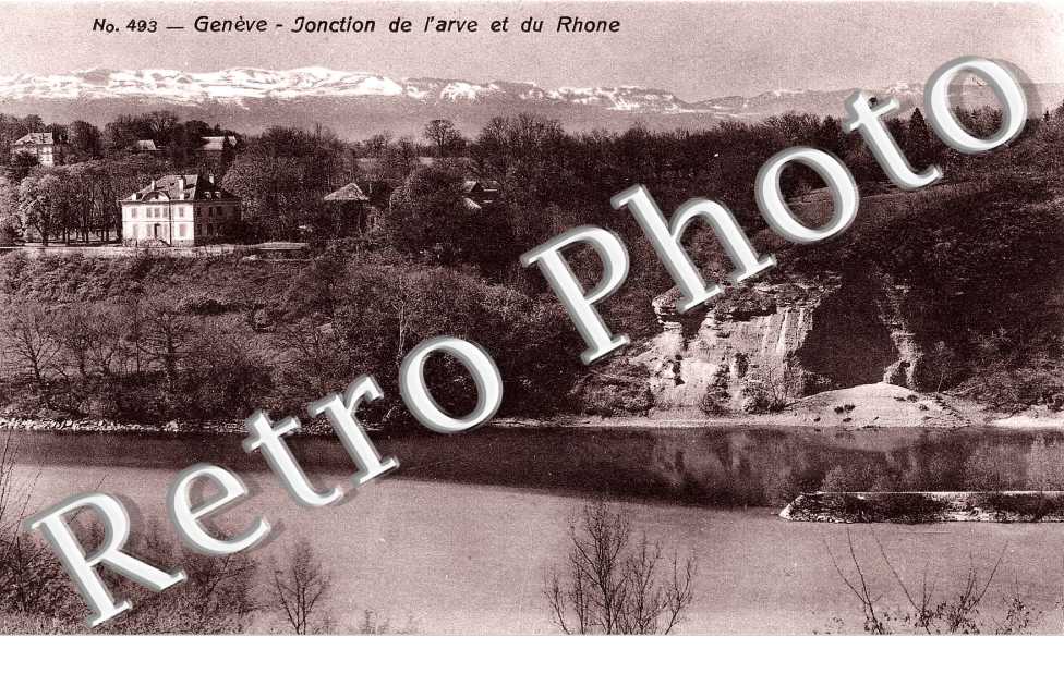 jonction de l'Arve et du Rhone
