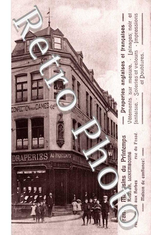 Grands magasins du Printemps  P Rausch  rue Marche aus herbes  rue du Fosse  Draperies anglaises et francaises