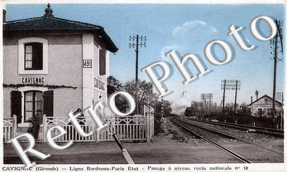Passage a niveau - route nationale n°10 Ligne Bordeaux - Paris