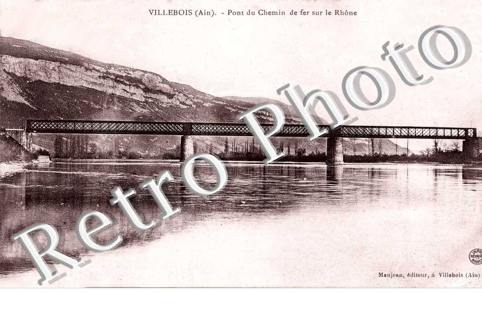 Pont du chemin de fer sur le Rhone