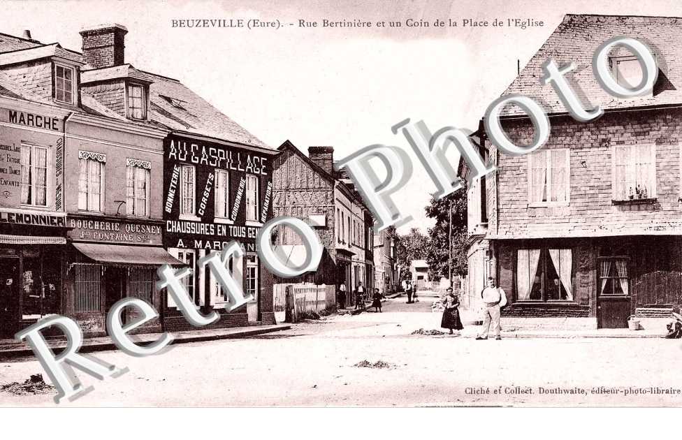 Rue bertiniere et un coin de la place de l'eglise