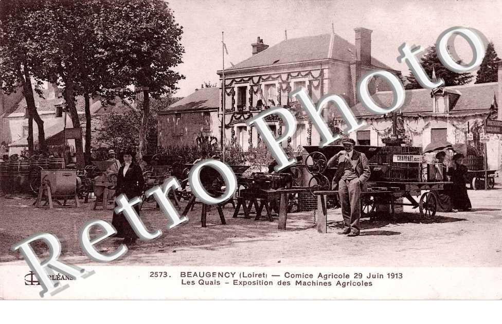 quais, exposition de machines agricoles comice agricole 29 juin 1913