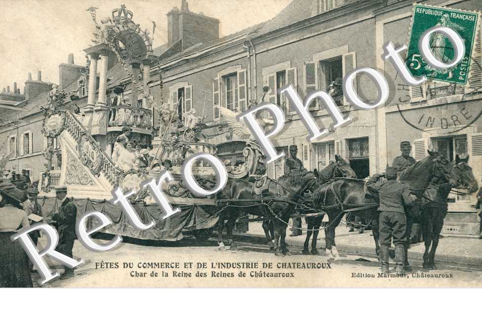 Fête du Commerce et de l'Industrie -  Char de la reine des reines