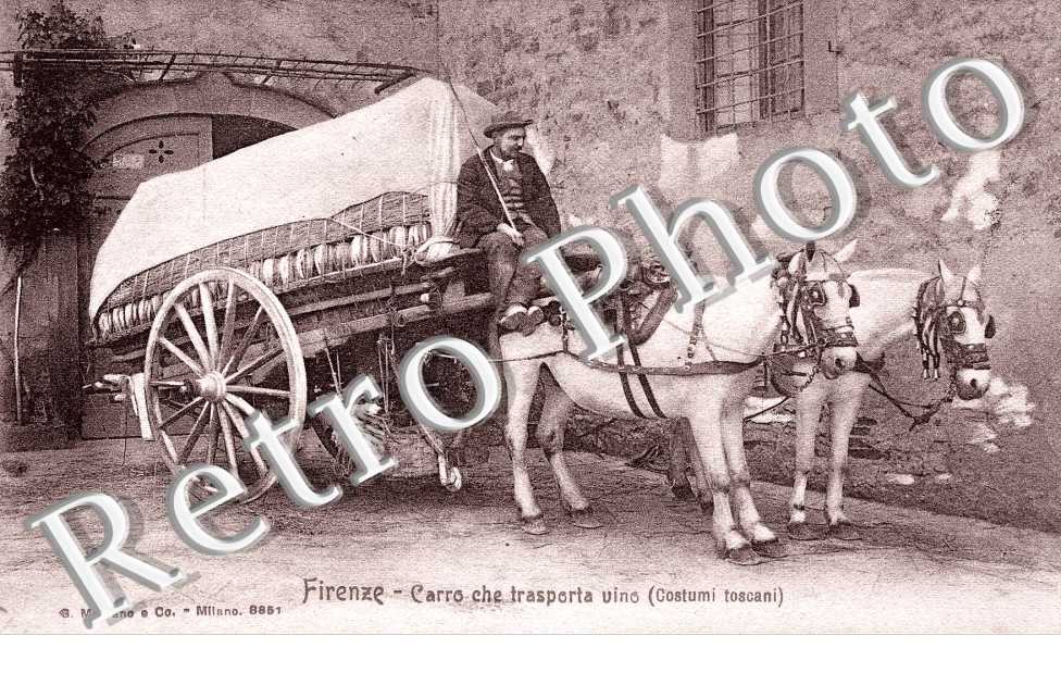 Carro che trasporta Vino  (costumi toscani)