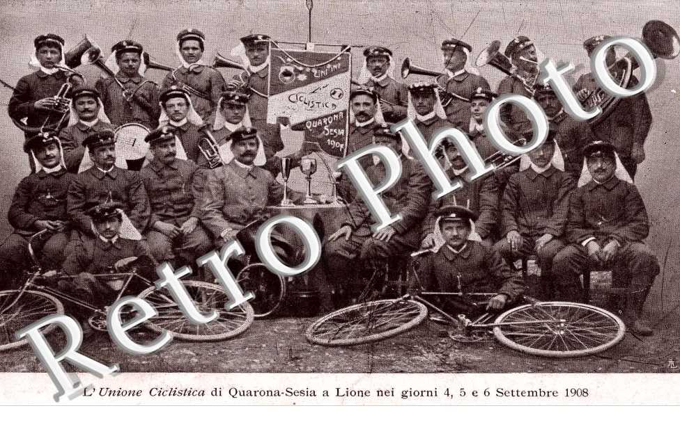 l'Unione Ciclistica di Quarona-Sesia a Lione nei gironi 4,5 e 6 settembre 1908