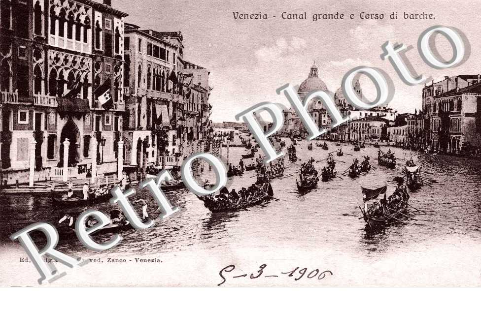 Canal grande e corso di barche