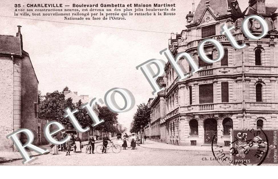 Boulevard Gambetta et Maison Martinet