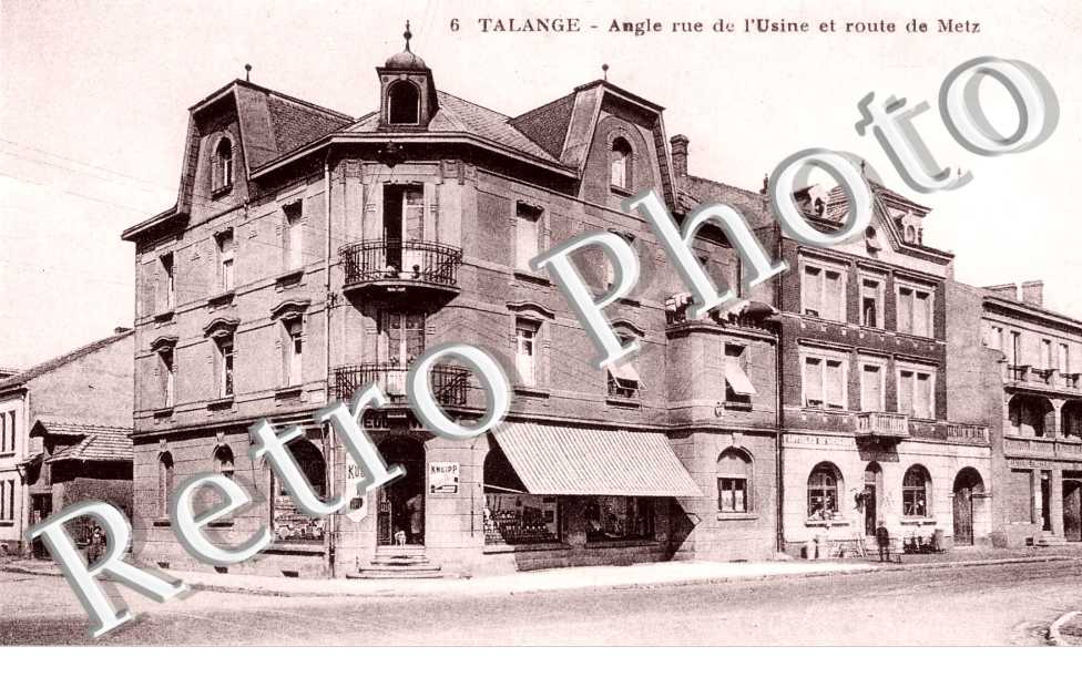 angle rue de l'usine et rue de Metz