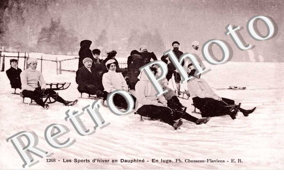 LES SPORTS D'HIVER EN DAUPHINE - EN LUGE