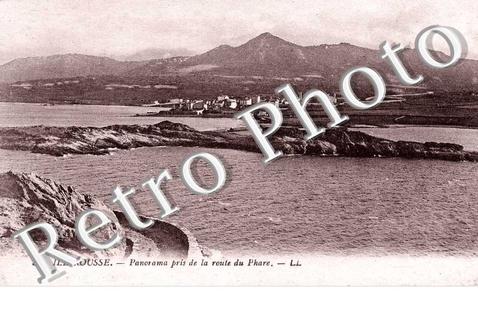 panorama pris de la route du phare