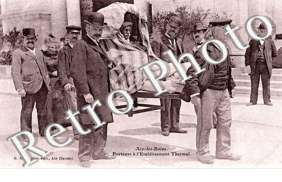 Porteurs a l'etablissement thermal